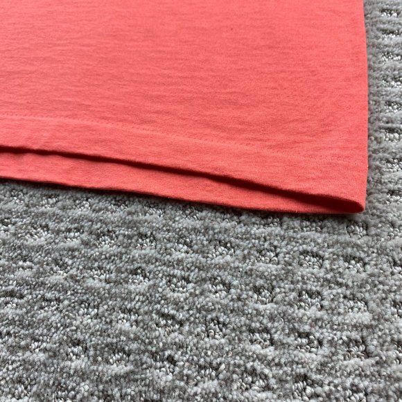 Vintage 90s Shirt Women Large L Orange Fruit of the Loom Best Single Stitch USA - Picture 8 of 11